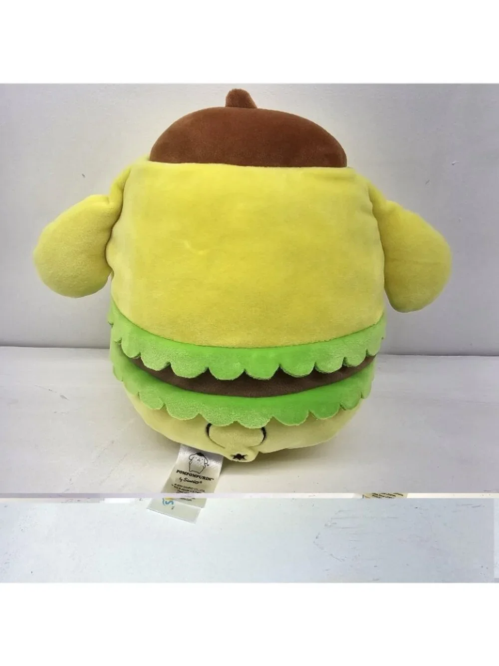 Squishmallow Sanrio PomPomPurin Burger Yellow Kellytoy Plush 8
